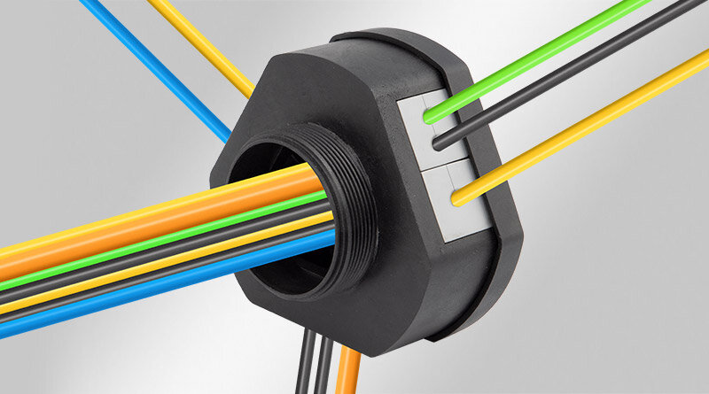 DB Verteilergeh?use | 360° Kabeleinführung, teilbar