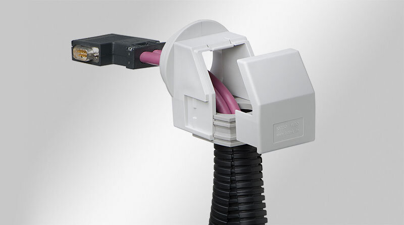 KVT-W90 | Dzielony k?towy 90 ° d?awik kablowy